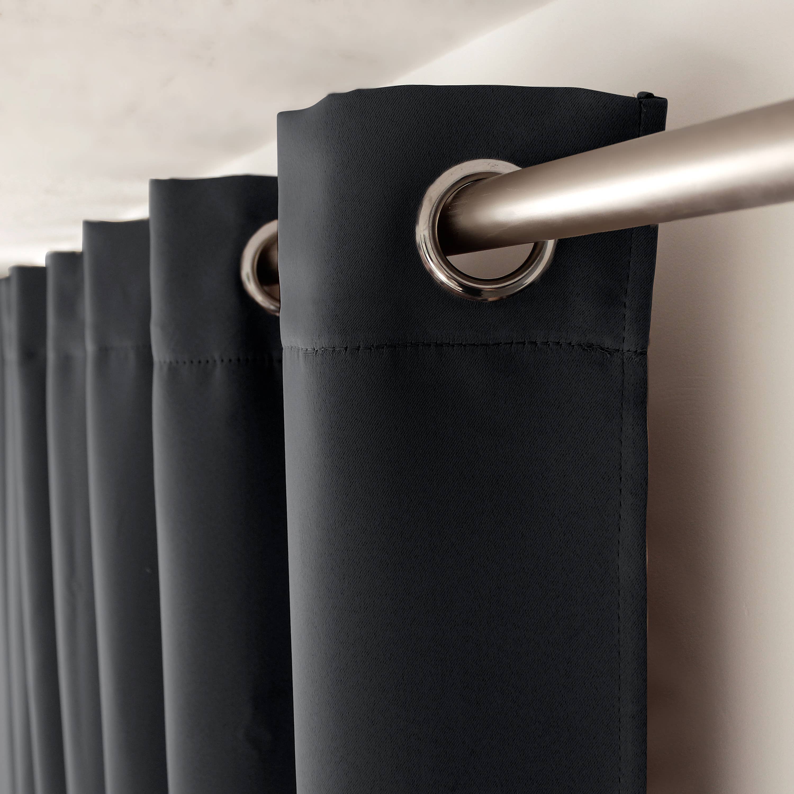 DECOSTARS - CmaDECO - Wholesale Curtain - Blackout Curtain with Grommets, 140x240cm, Liquorice Collection54