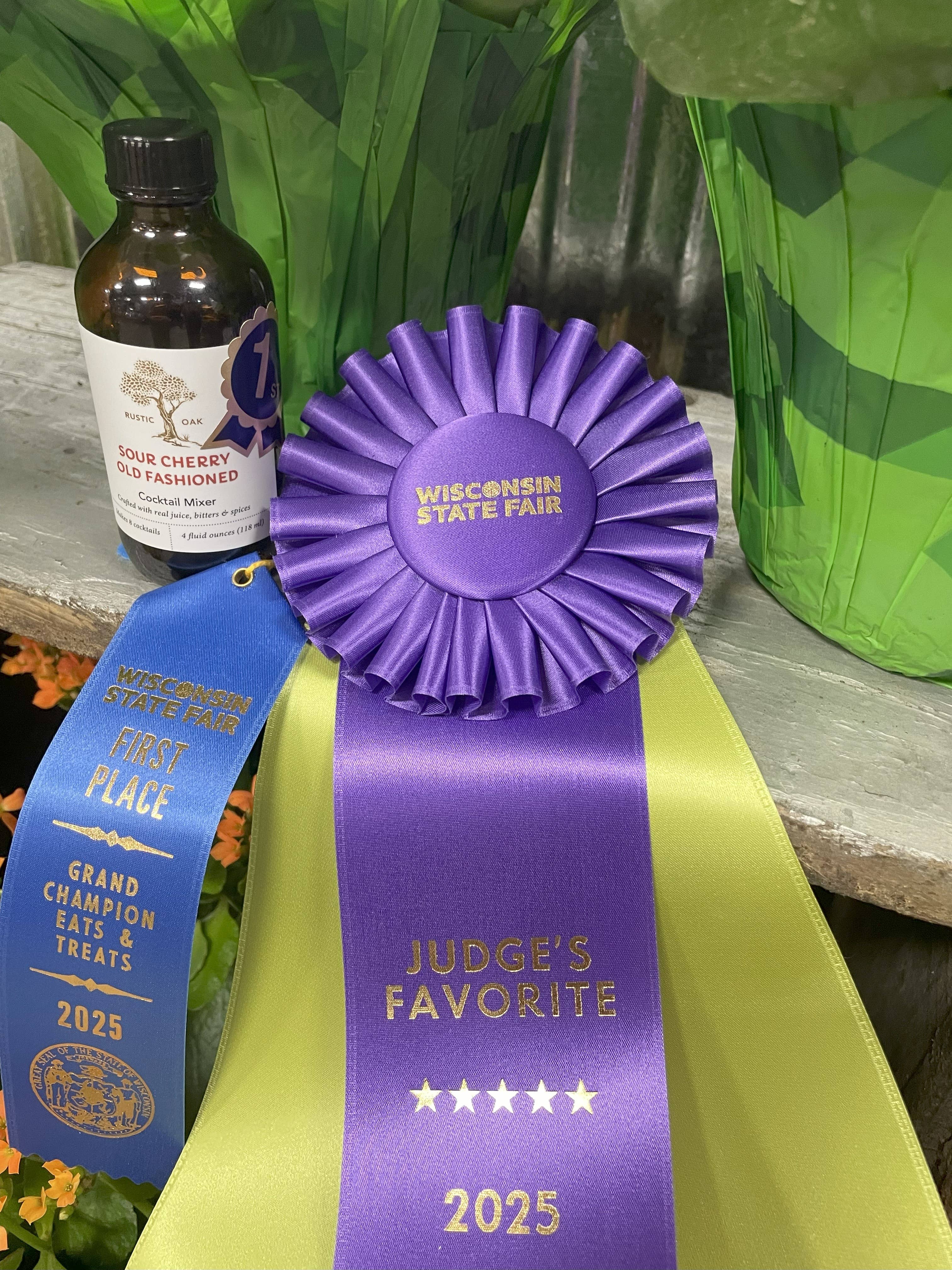 Rustic Oak - Wholesale Cocktail Mix/Syrup - Sour Cherry Old Fashioned Cocktail Mixer 8oz3