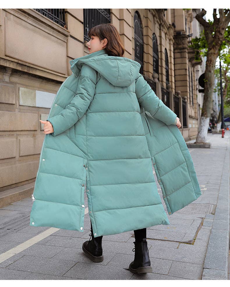 Marayn - Vente Doudoune – femme - Manteau Long Matelassé Chic et Chaud Polyvalent 202419