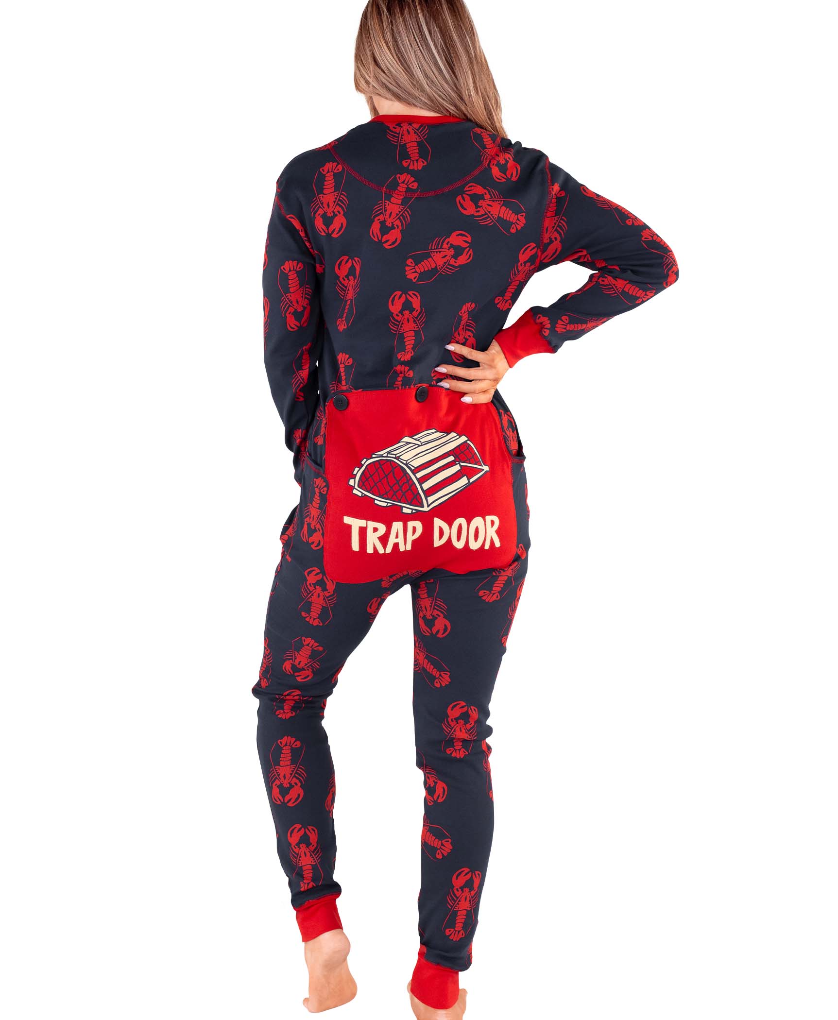 Lazy One - Vente Combinaison pyjama – unisexe - Flapjack Bleu Homard Adulte2