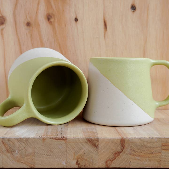 Shelby Page Ceramics - Wholesale Coffee Mug - Classic Taper Mug - Angle Dip16