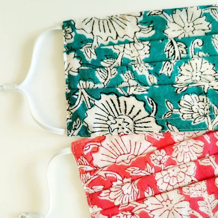 Homesite - Wholesale Non-Medical Disposable Mask - Indian Face Masks, Set of 3, Pleated With A Filter Pocket2