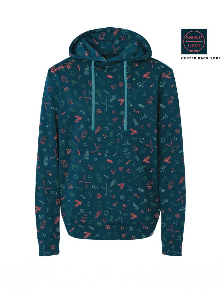 Deep Teal Golf & Hollys Men's Performance Hoodie for wholesale on Faire3