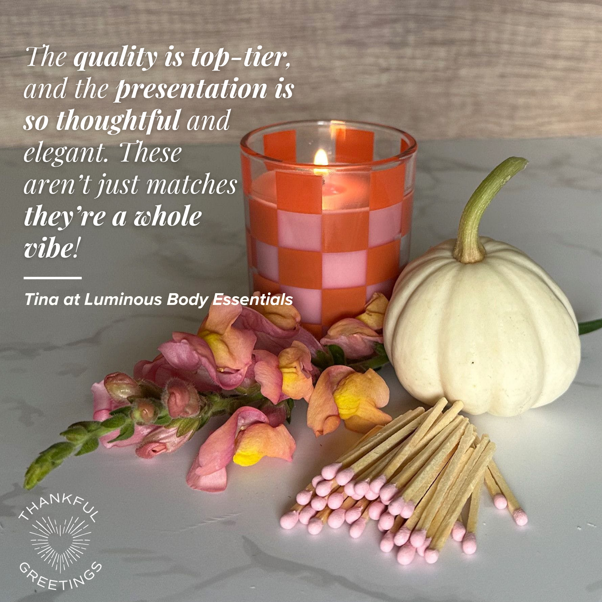 Thankful Greetings - Wholesale Matches - 2" Matches - sets of 500s Bulk / Loose / Raw27