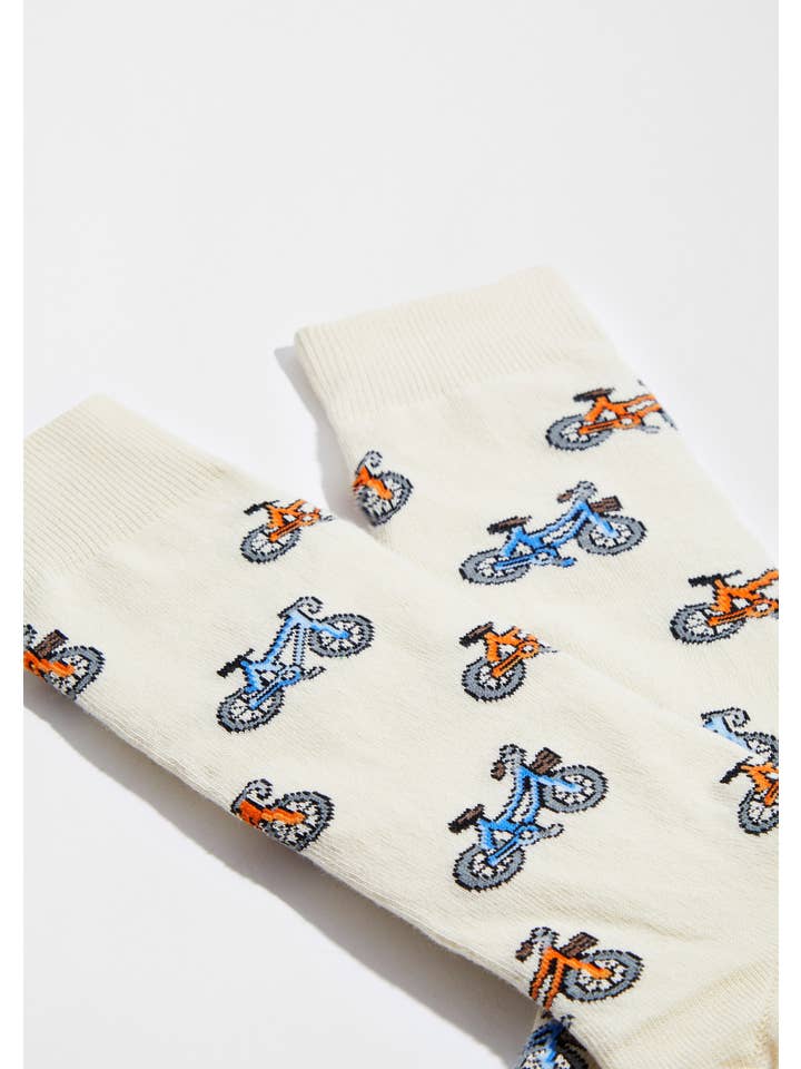 Beige BeBicycle - 100% Organic Cotton Socks for wholesale on Faire2