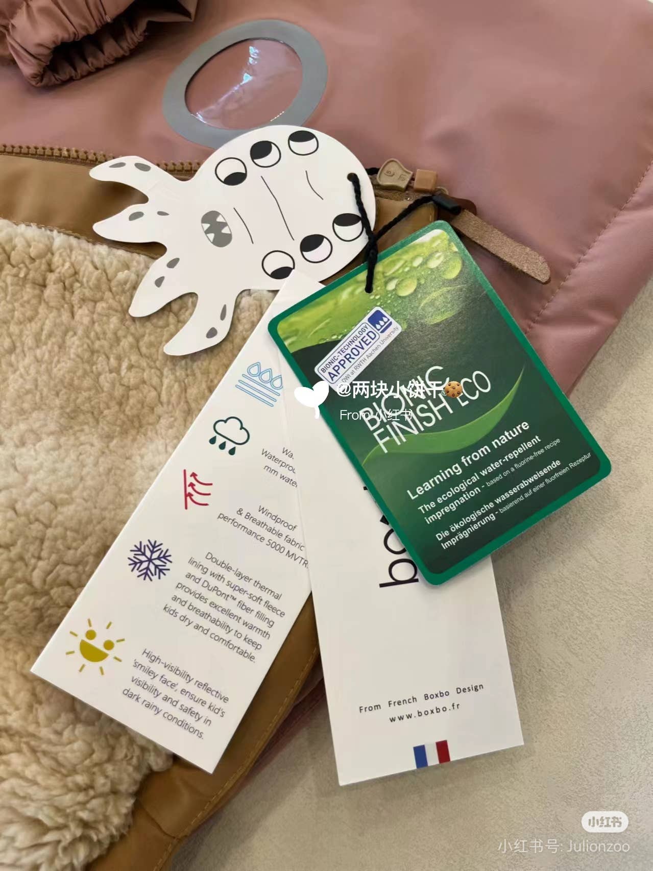 BOXBO - Wholesale Raincoat - Kids - Warm Waterproof & Snowproof Kids' Winter Coat (Blue)6