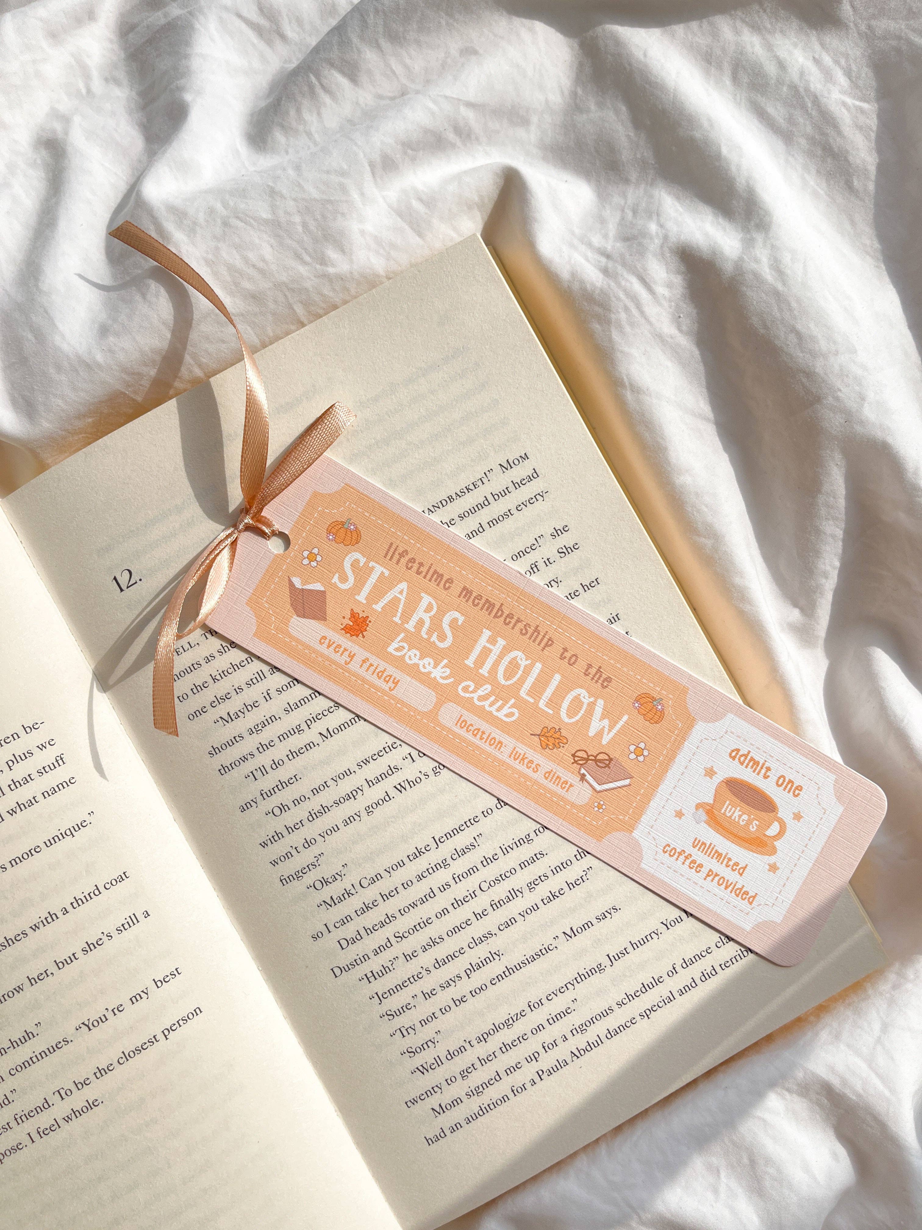 Fleurs on Sunday - Wholesale Bookmark - Stars Hollow Book Club Bookmark | Cosy Fall Bookmark1
