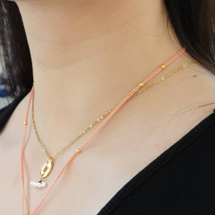 Stainless steel necklace with bird pendant for wholesale by Jazu Jewellery