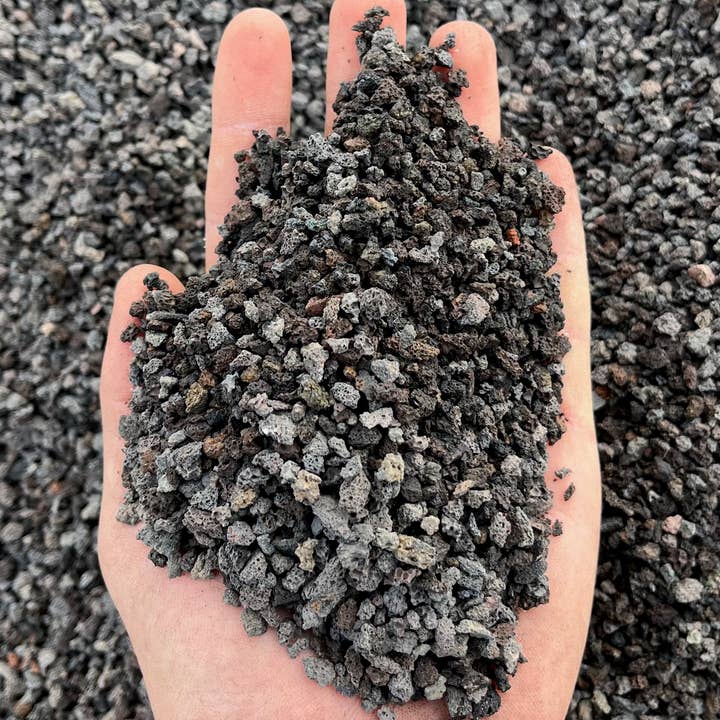 Ivy May Co - Wholesale Planting/Potting Soil - Bulk Amendments- 3/16" Black Lava Rock (5 Gallons)2