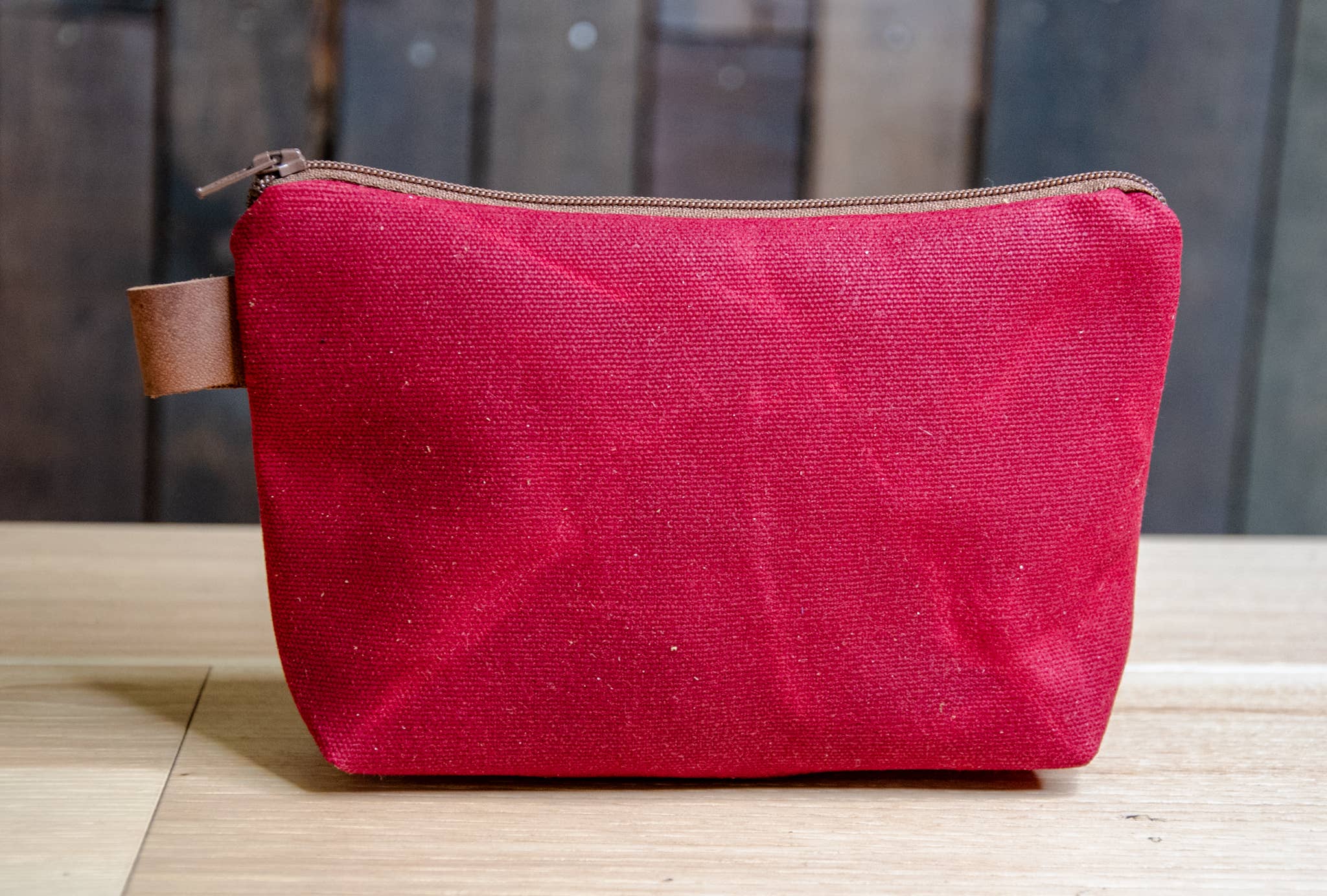 In Blue Handmade - Wholesale Pouch - Unisex - Medium Handmade Waxed Canvas Zipper Pouch6