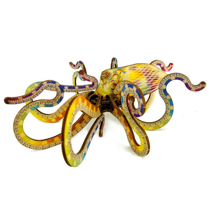 JCR WORK - Wholesale DIY Craft Kit - MOLLUSCA : OCTOPUS RAINBOW