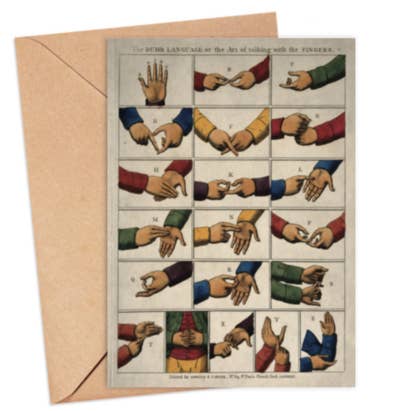 Talking Fingers Card for wholesale by ikonink
