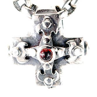 Pendente Prateado Corpo Cross Grego Com Furo E Lâminas Cruz. por atacado de ElfCraft