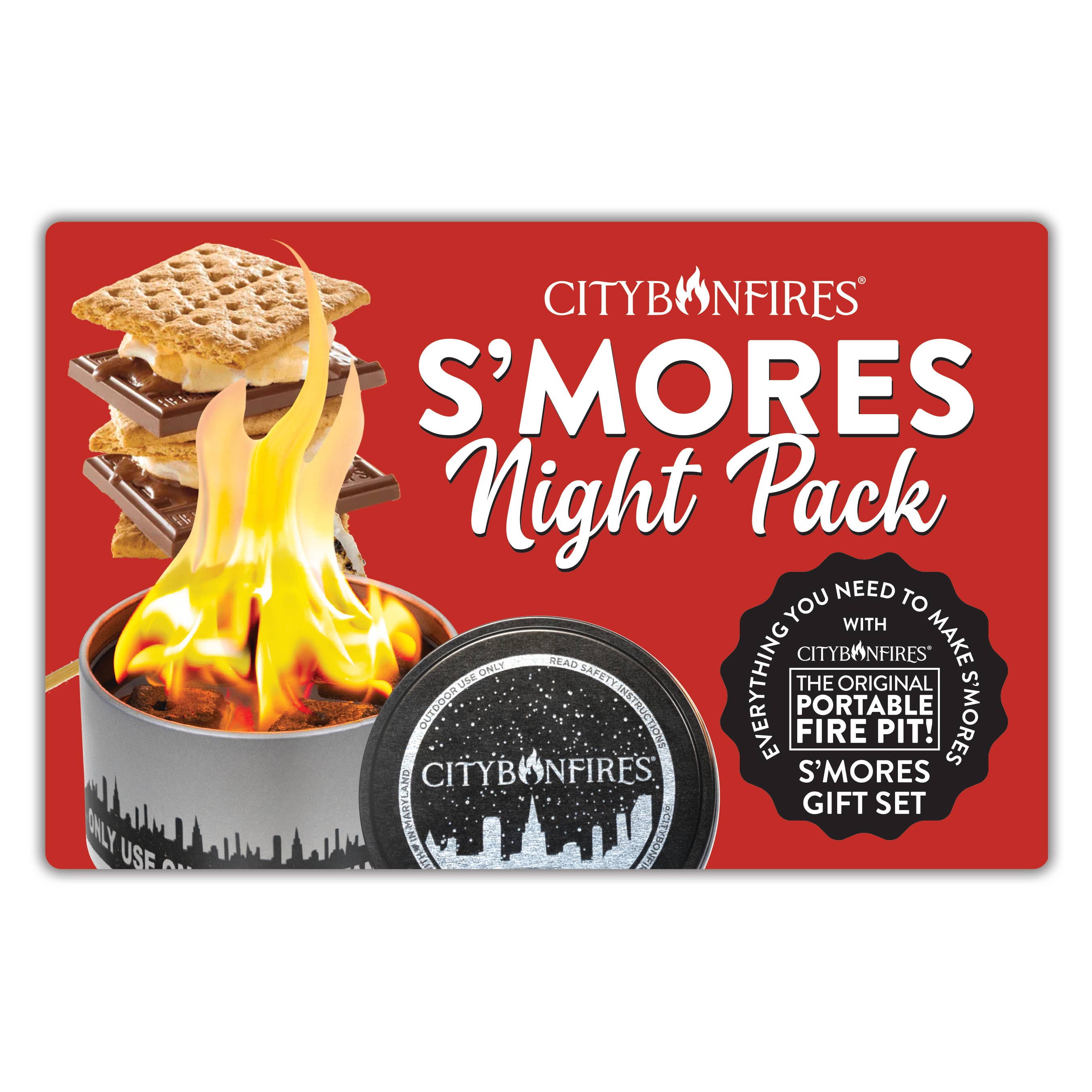 City Bonfires - Portable Fire Pits - Vente Foyer - Pack de nuit S'mores18