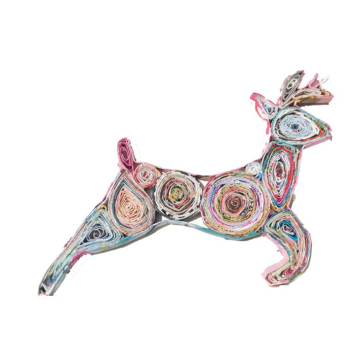 Quilling Reindeer Ornament, Handmade from Recycled Magazine and other Purchase Wholesale quilled ornaments. Free Returns & Net 60 Terms on Faire trending on Faire.