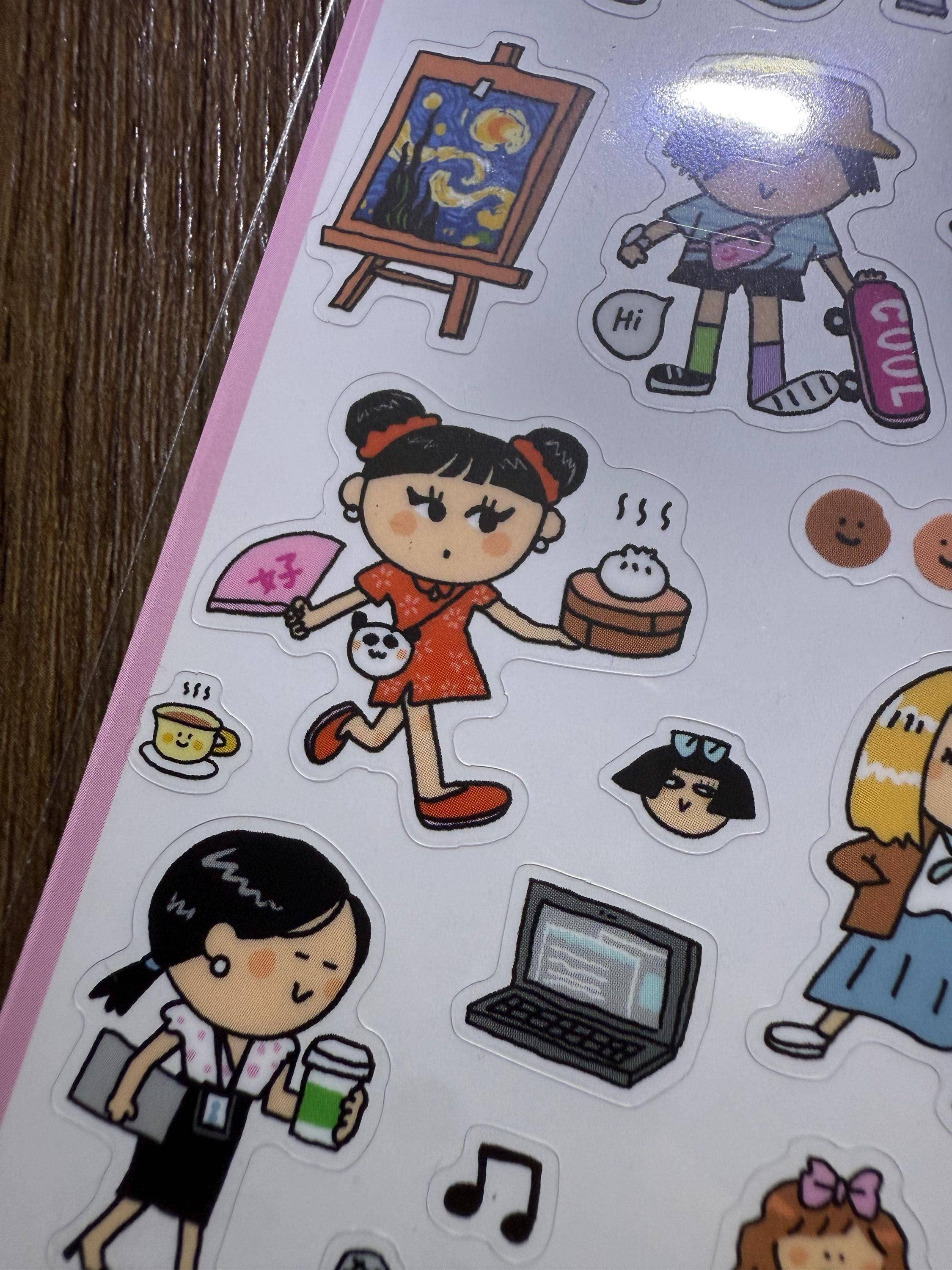 RiN! Studio US – wholesale Sticker – Girls Power PVC Stickers: RiN Studio Original7