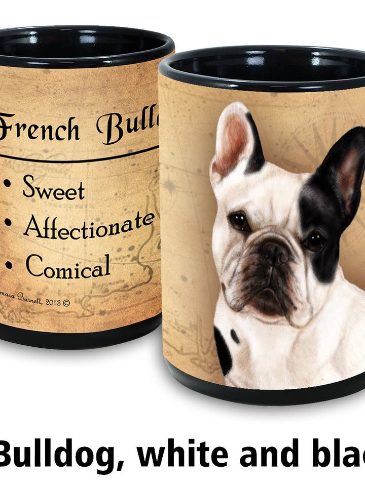 My Faithful Friend Mokken Franse Bulldog - Wit & Zwart voor wholesale door Pet Gifts USA, LLC