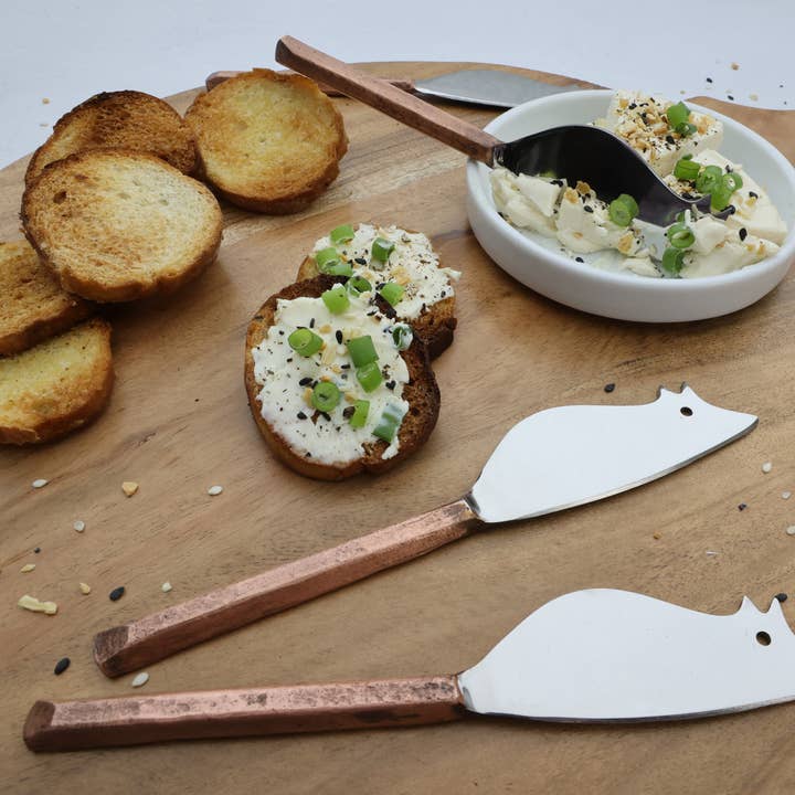 Plateau Ratoncito Käsespreizer/Messer 4 Stück Set für den Großhandel von INOX artisans