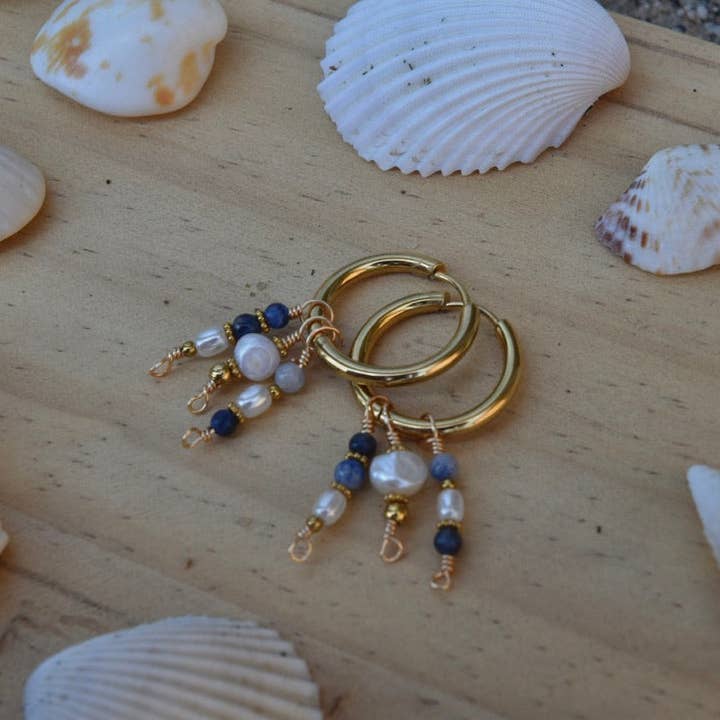Ocean Reef: Hooped Earrings for wholesale by HowCharming