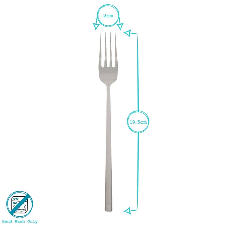 Rinkit Ltd - Wholesale Table Fork - Stainless Steel Dinner Fork - 19.5cm