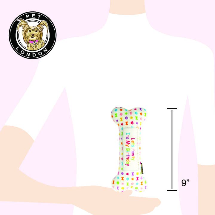 PetLondon – wholesale Pet plush toy – Dog – Lets Pawty Birthday Bone5