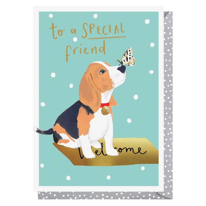 Special Friend Dog | Friend Birthday Card | Animal Cards for wholesale by Louise Tiler