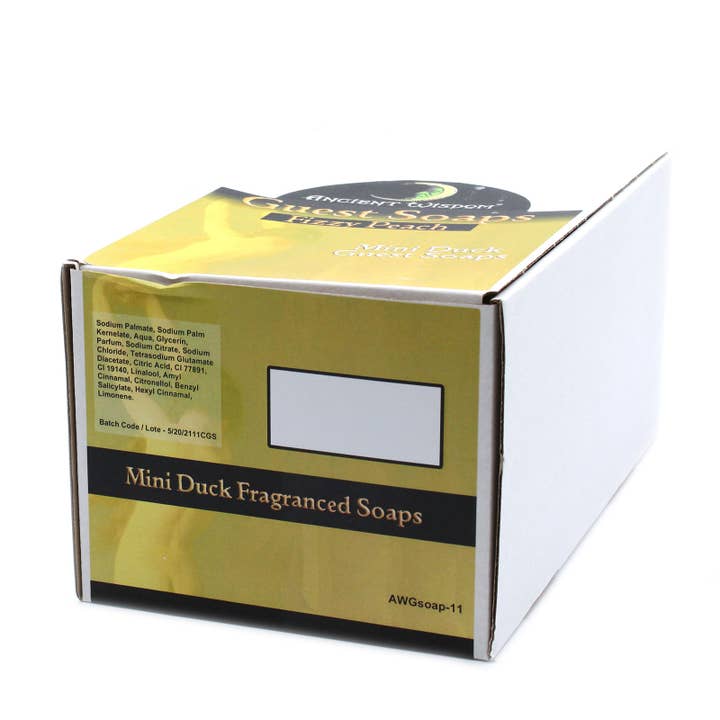 AWGifts Europe - Wholesale Bar Soap - Yellow Duck Guest Soap - Fizzy Peach1