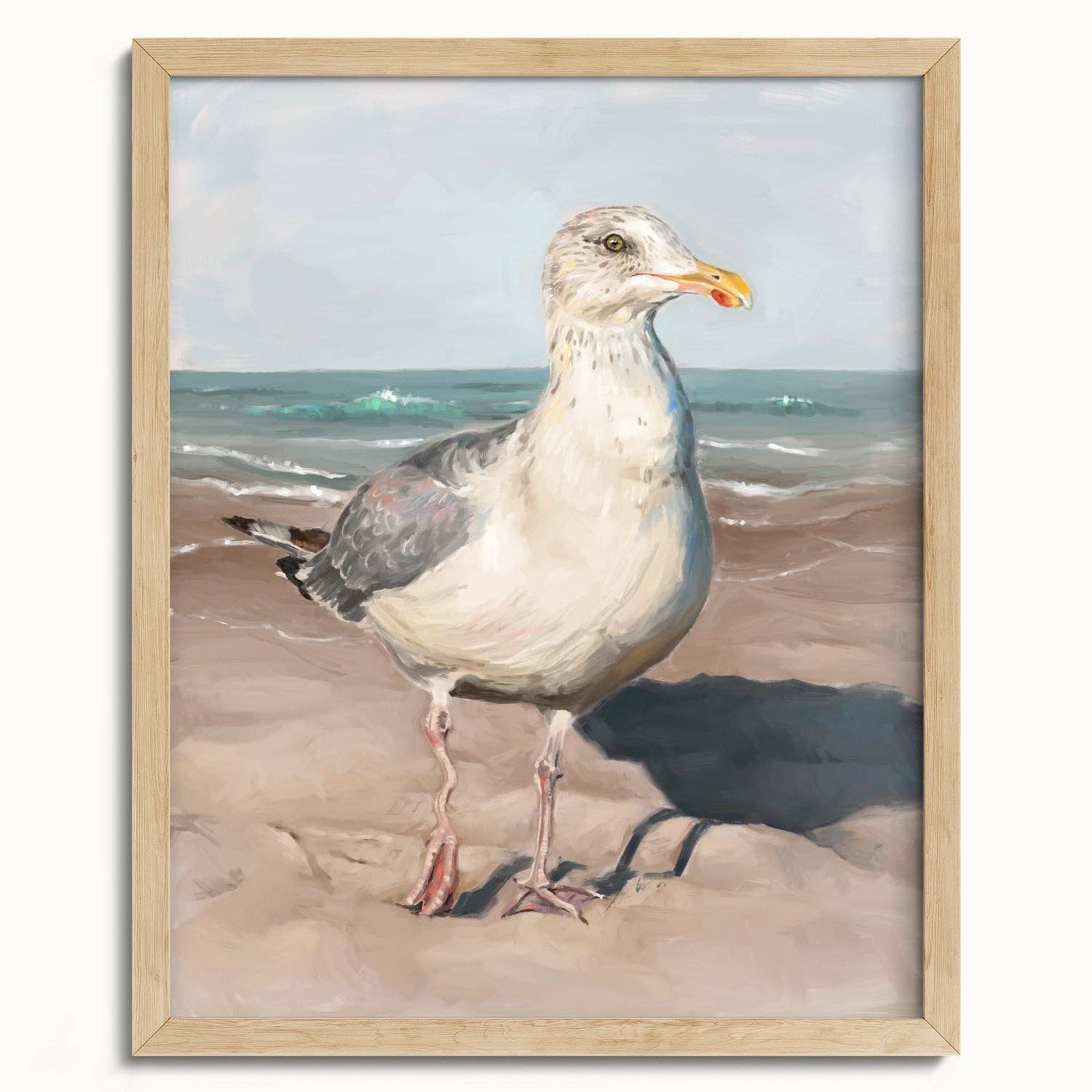 The Ugly Cat Studio - Wholesale Art Print - Seagull with Wobbly Leg Fine Art Print20