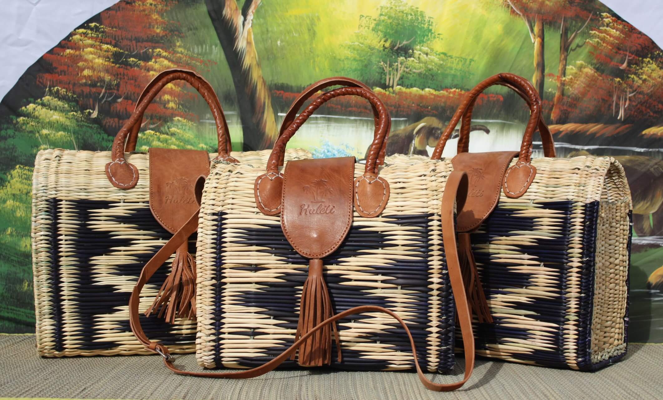 Boutique Huléti – Saco de praia por atacado – Bolsa mala azul com fechamento magnético de couro - Bolsa original excepcional - CRIAÇÃO ÚNICA HULÉTI4