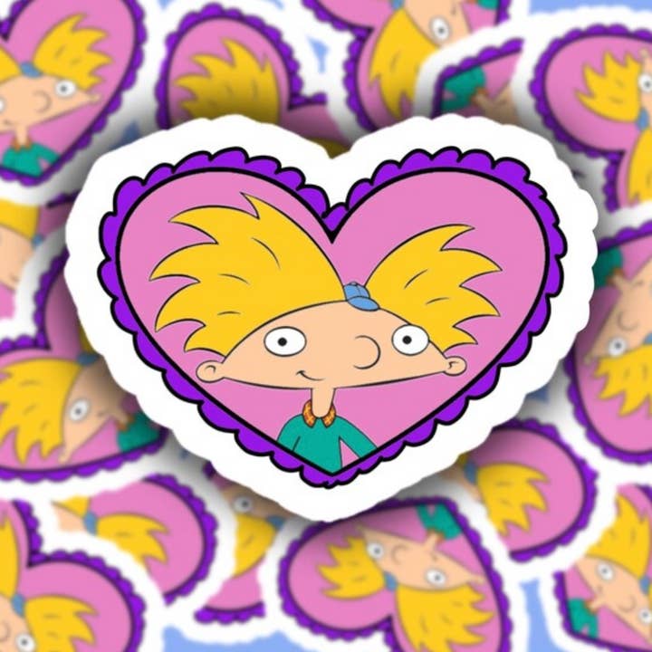 Hey Arnold Sticker - Helga’s Locket - 90s Cartoon Decal for wholesale by Pretty Toxic Stickers