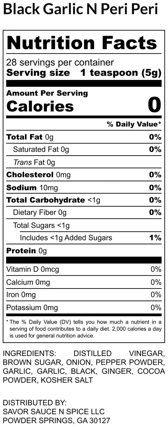 Hot N Saucy - Vente Sauces piquantes - Ail noir N Peri Peri6