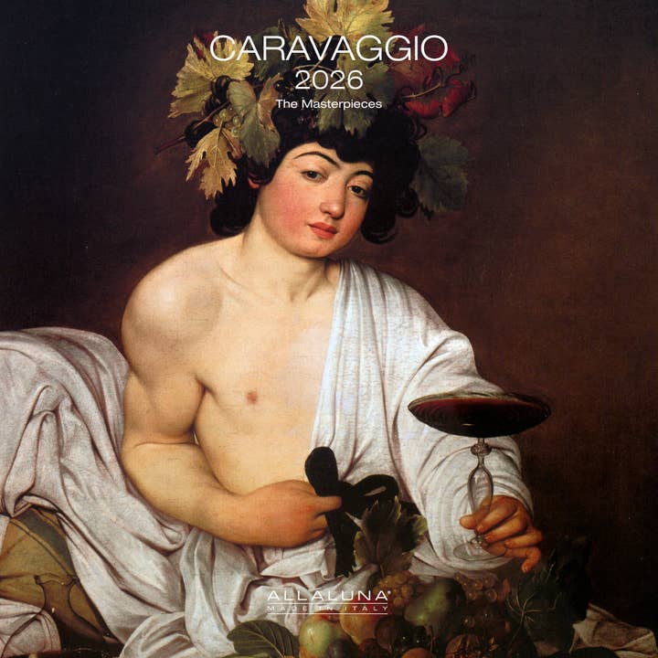 CARAVAGGIO - 12 x 12 WALL CALENDAR for wholesale by Nelson Line