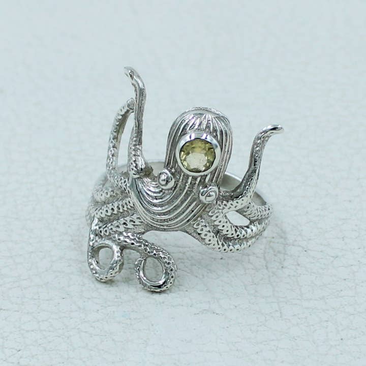 Silvex Jewelry – Engroshandel Statementring – Blækspruttering i 925 sterlingsølv24