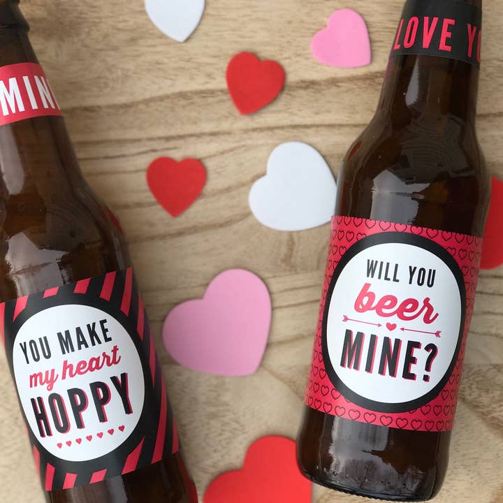 Paprika Paperie - Wholesale Gift Tag Label - Valentines Day Beer Labels Valentine's Day Gift for Him Funny Valentines Day Gift for Men Valentine for Husband Valentine for Boyfriend2