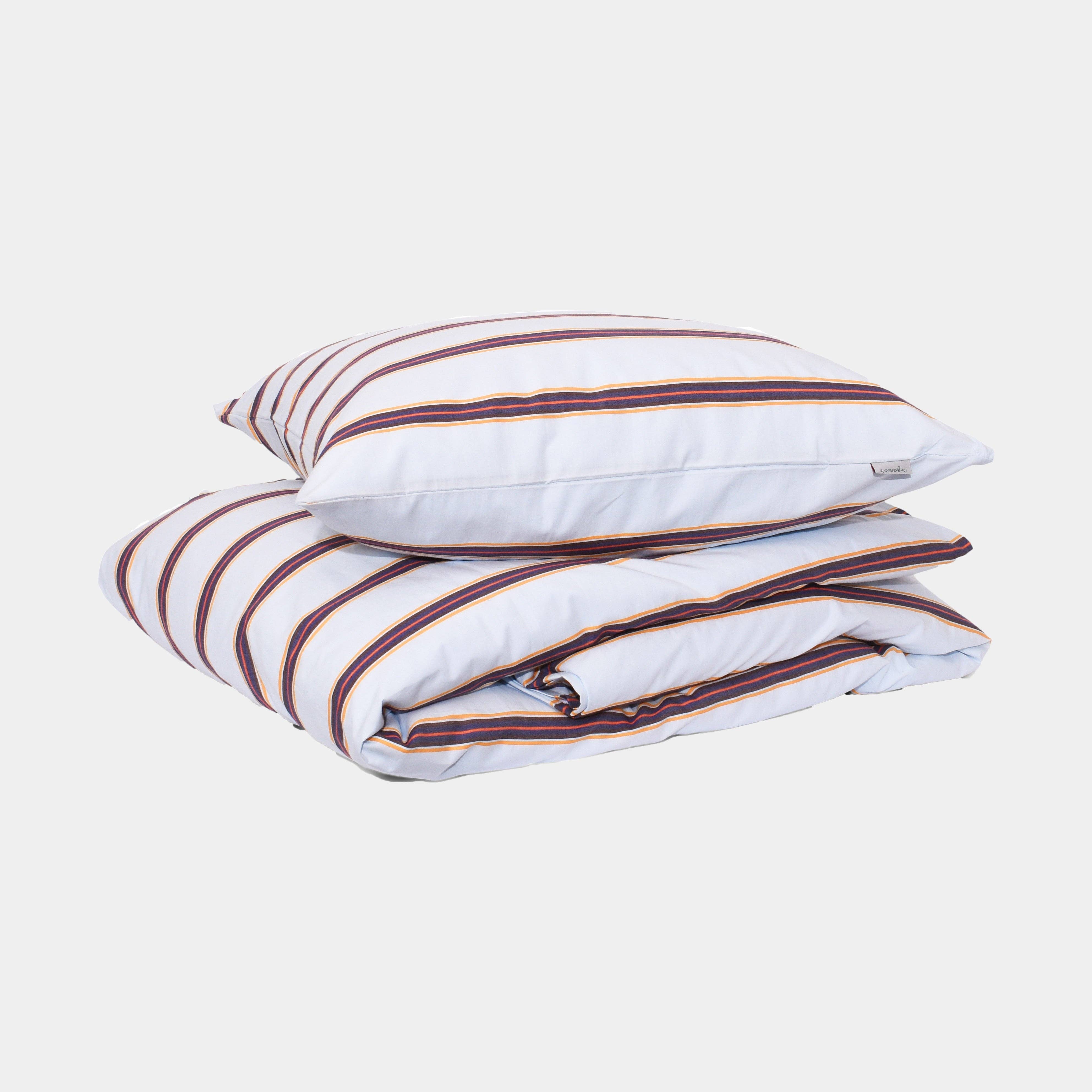 HOMEHAGEN - Wholesale Bedding Set - Cotton percale Bedding set- Blue dobby stripe0