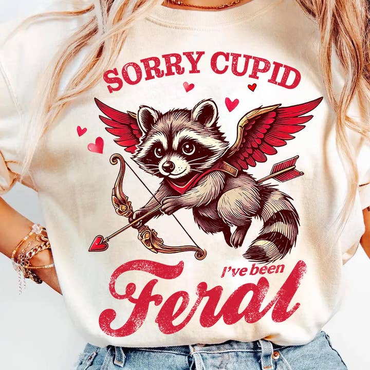 Lo siento Cupido, he sido salvaje Camiseta, Sudadera del Día de San Valentín para venta al por mayor de NVC Ecommerce LLC