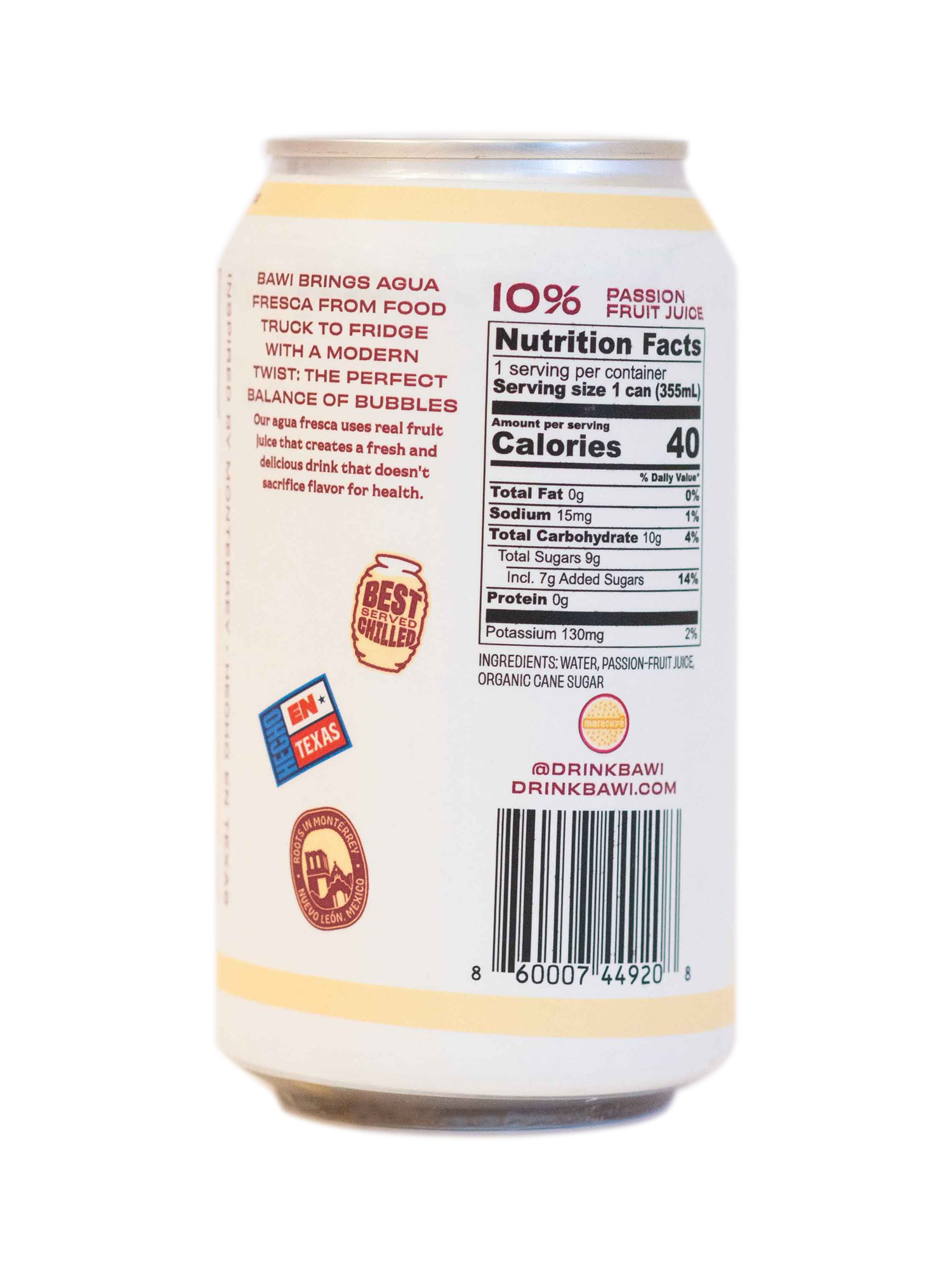 Bawi Agua Fresca - Wholesale Sparkling Water - La Maracuyá Sparkling Agua Fresca - 12pk2