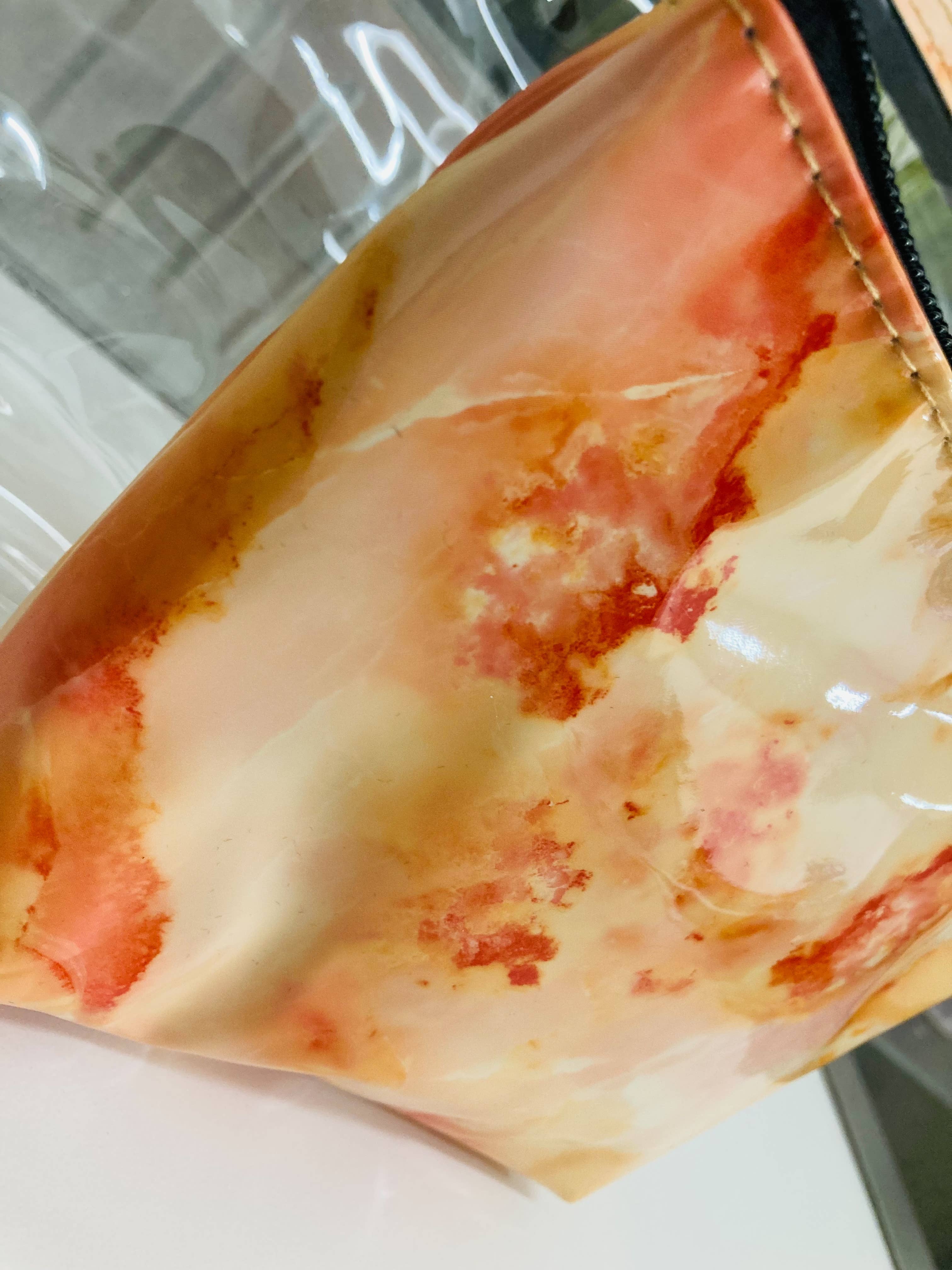 Justin & Taylor – Großhandel Schmink-/Kosmetiktasche – Marbleized Cloud | Kosmetiktaschen-Set mit 2 Beuteln — marmorierte und durchsichtige Beutel6