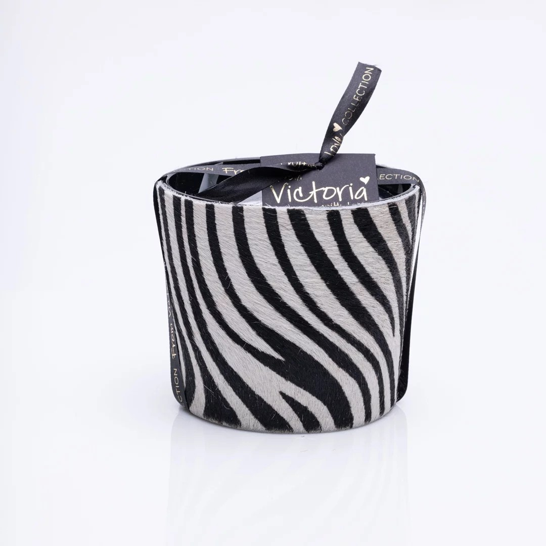 Sable Decorative Scented Design Candle - Zebra Black for wholesale on Faire0