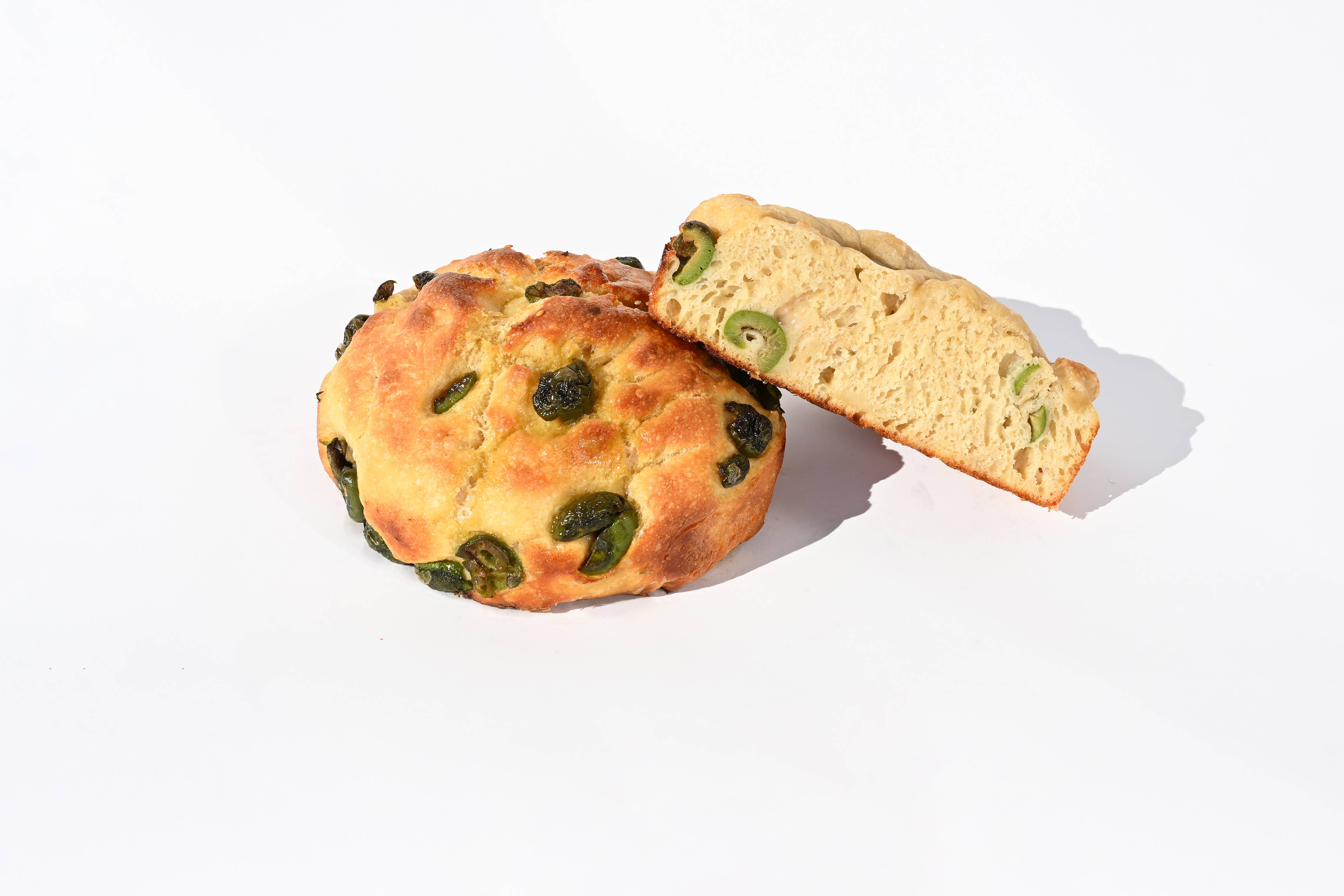 Jennie's House - Wholesale Bread/Tortilla - Take + Bake Focaccia [olive]1