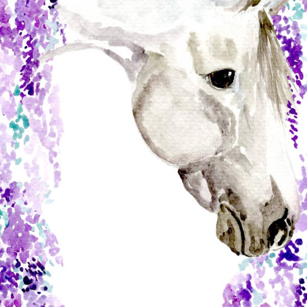 Sona Equestrian - Wholesale Bookmark - Wisteria and Roses Bookmark