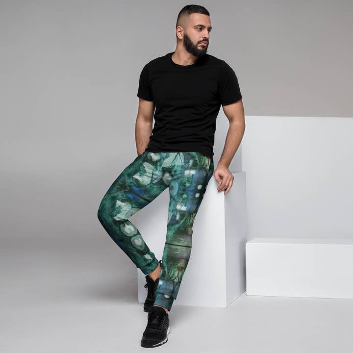 Men's Jogger, Topography for wholesale by The Pastel Abstract