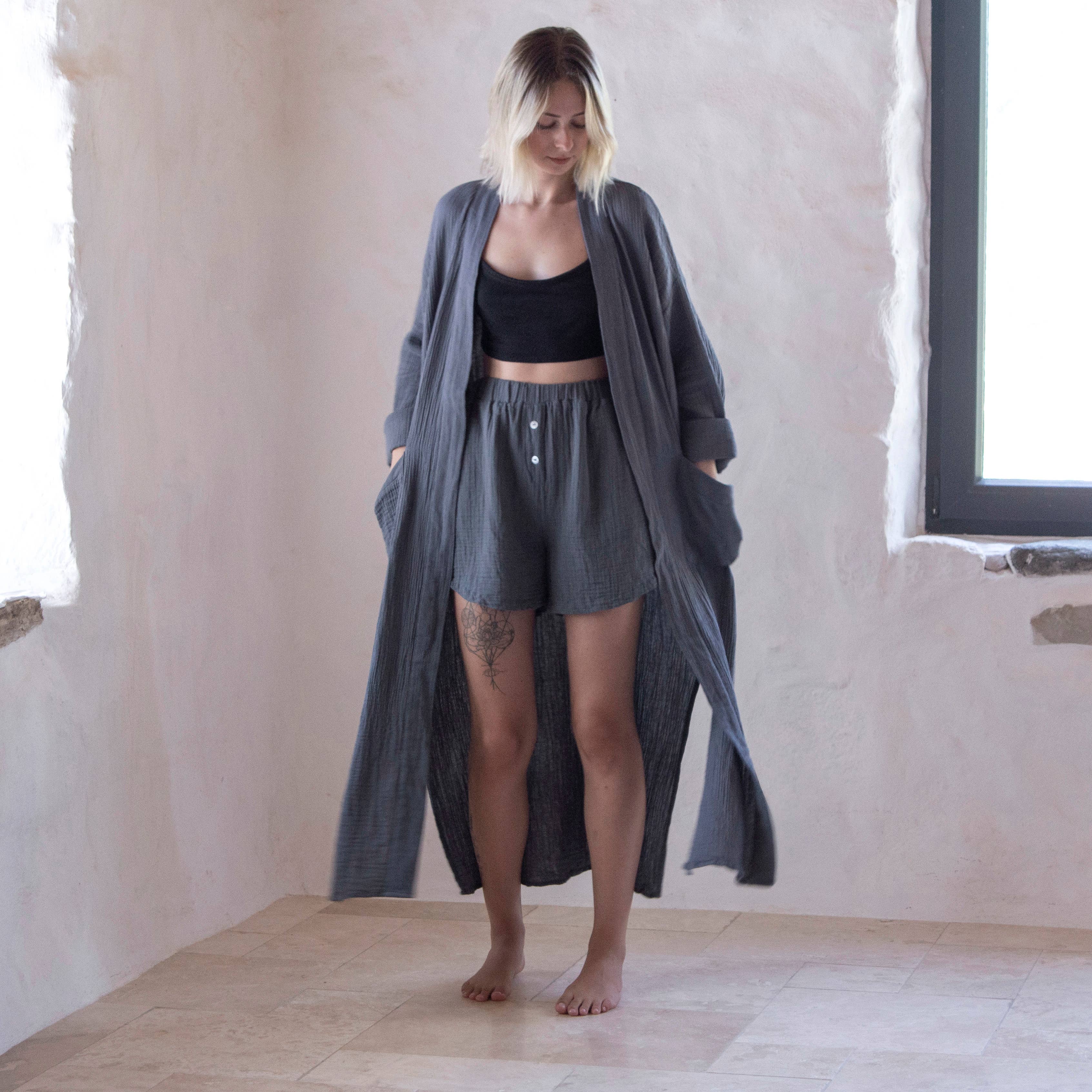 loom.ist - Wholesale Robe - Women's - Muslin double-layered cotton robe26