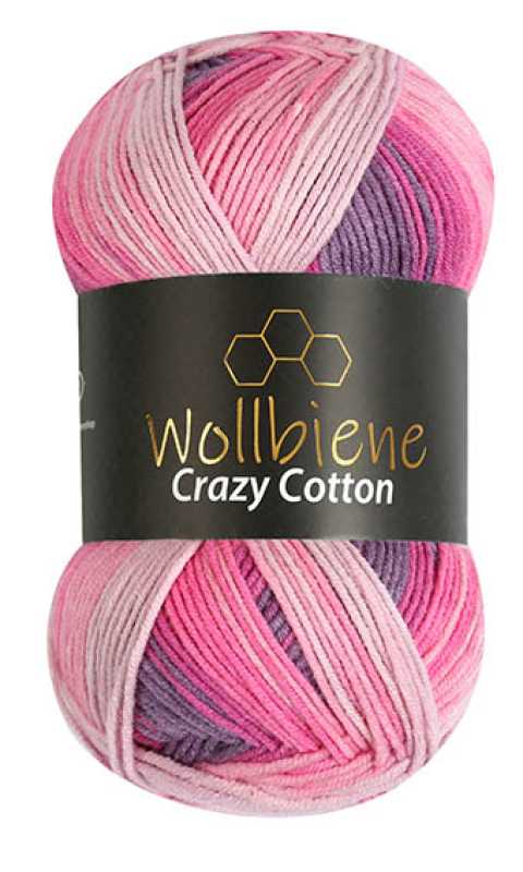 Wollbiene - Venta al por mayor Hilos - Hilo de lana Wollbiene Crazy Cotton para todas las estaciones, 100 g23