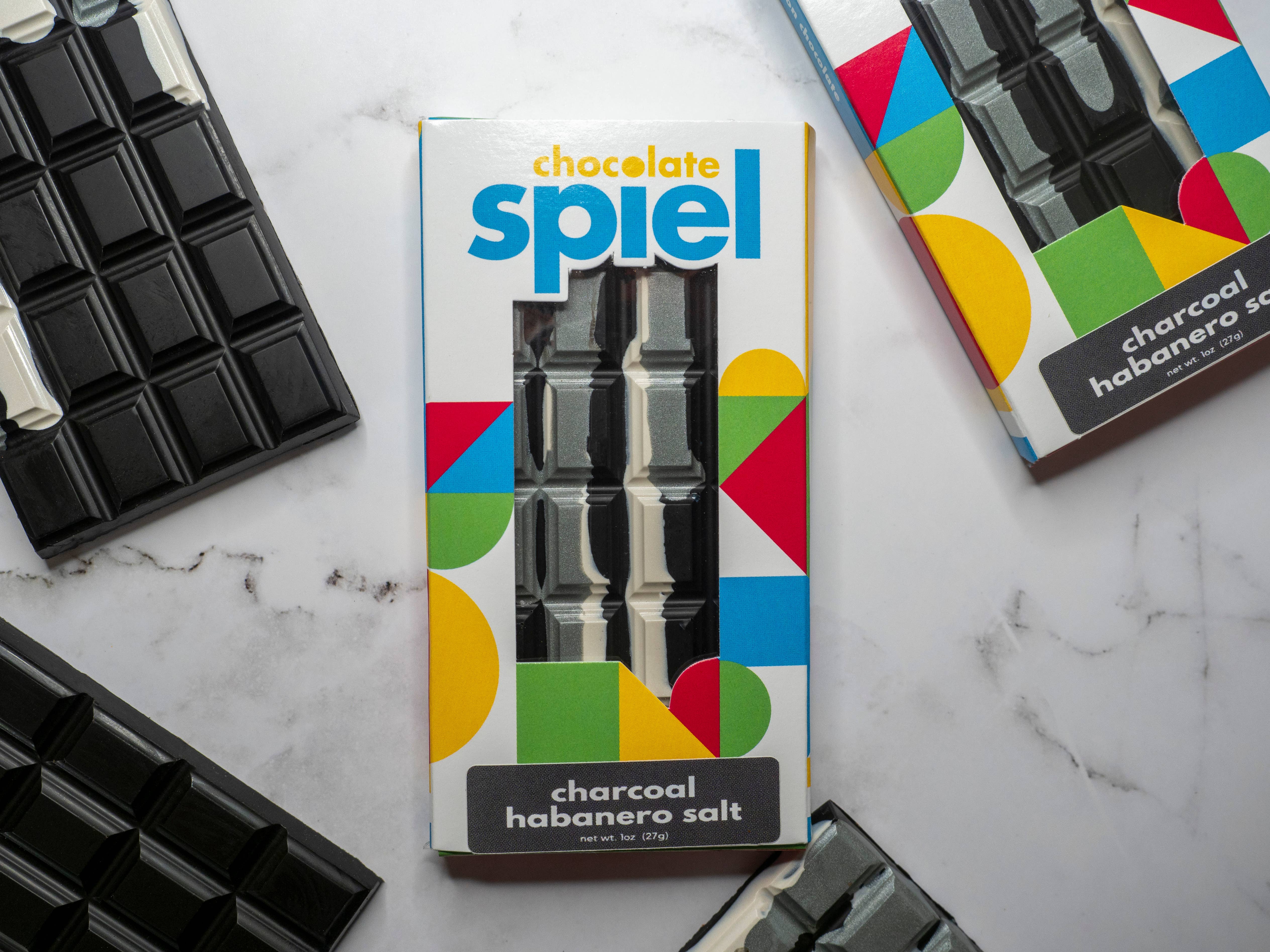 ChocolateSpiel - Wholesale Chocolate Bar - Charcoal habanero salt chocolate bar | 70% dark chocolate3