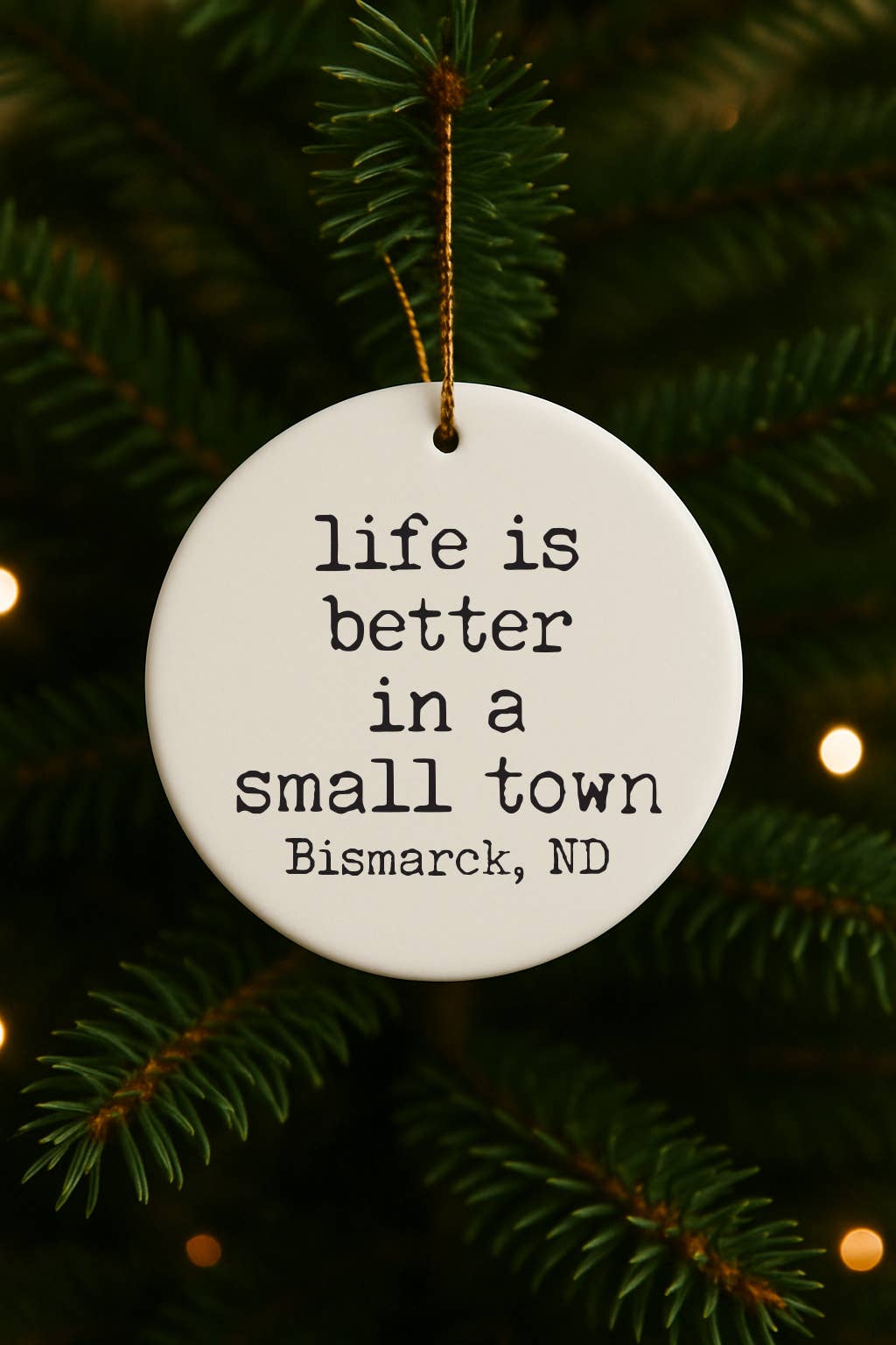 521handmade - Wholesale Ornament - Life Is Better In A Small Town Custom Location Ornament