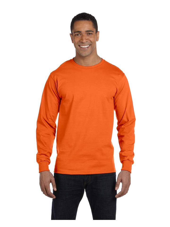 Total Apparel - Wholesale T-Shirt - Unisex - Gildan Dryblend 50/50 Long Sleeve Blank T-Shirt | 84007