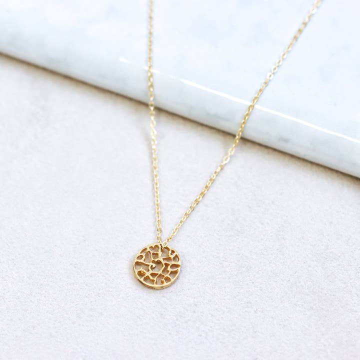 Filigrane Disc Goldkette für den Großhandel von Vi Ling Designs