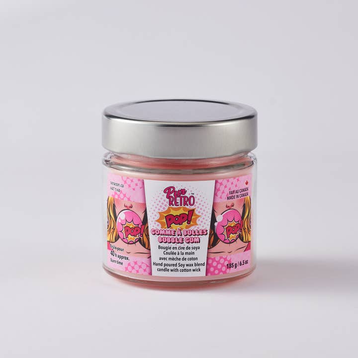 Seracon - Wholesale Jar/filled candle - Bubble Gum Mason Jar Candle – Whimsical Nostalgia2
