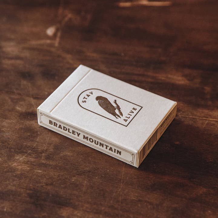 Bradley Mountain - Wholesale Playing Cards - Survival Playing Cards - Cream